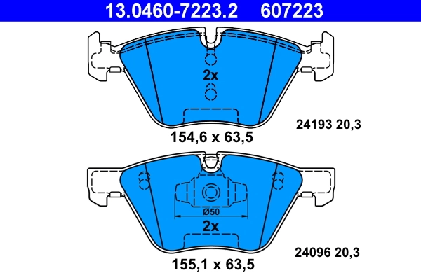 Set placute frana