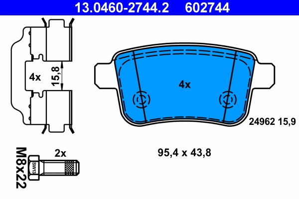 Set placute frana