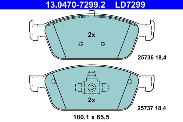 Set placute frana