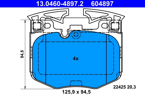 Set placute frana
