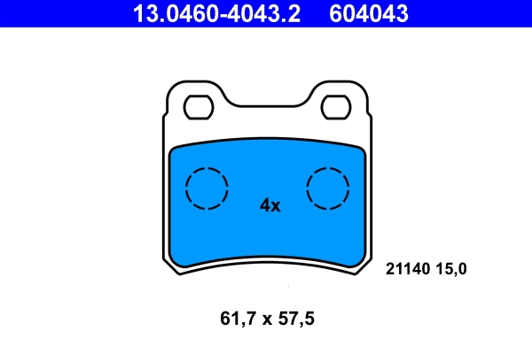 Set placute frana