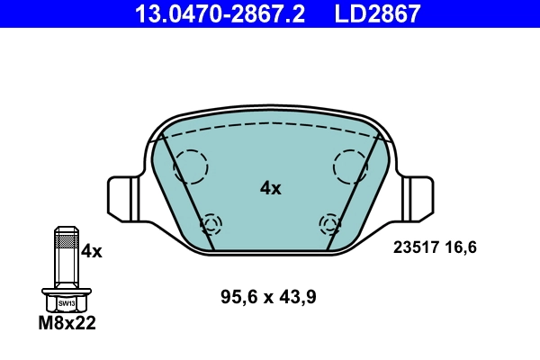 Set placute frana