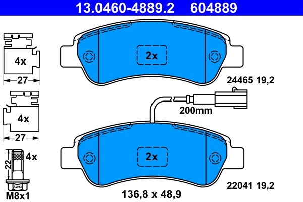 Set placute frana