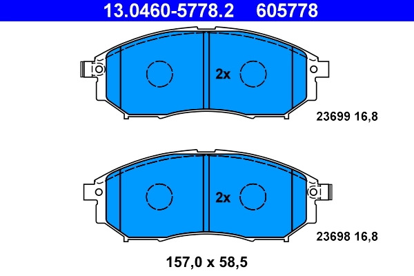 Set placute frana