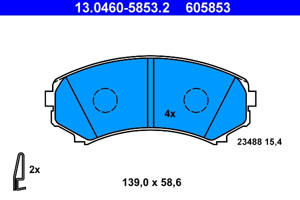 Set placute frana