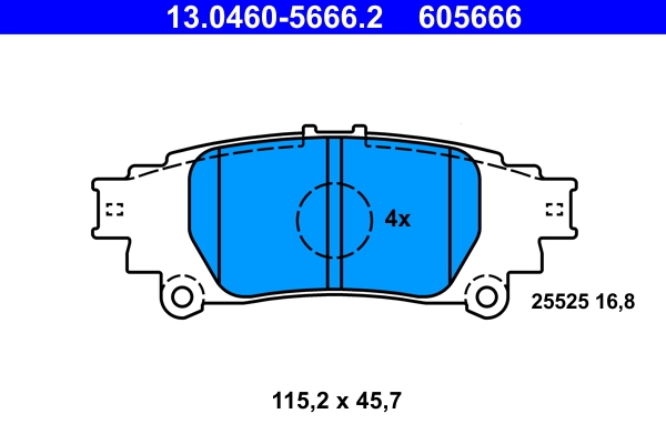 Set placute frana