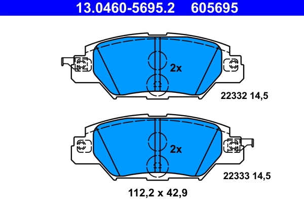 Set placute frana