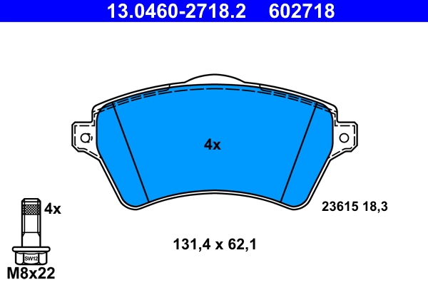 Set placute frana