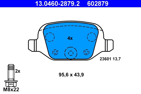 Set placute frana