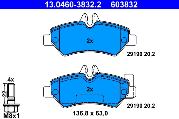 Set placute frana
