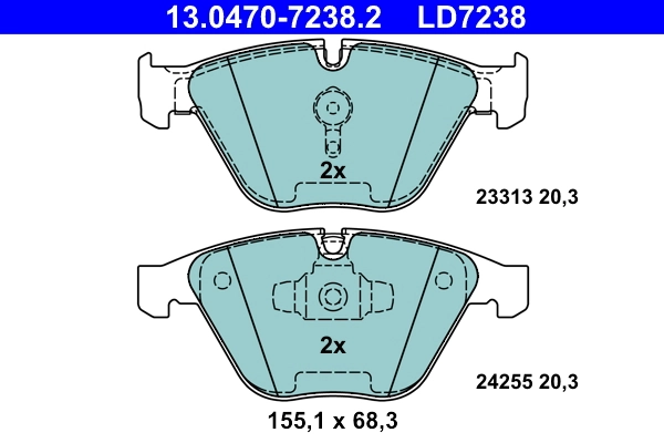 Set placute frana