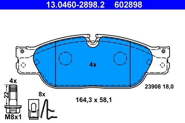 Set placute frana