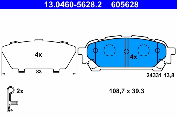Set placute frana