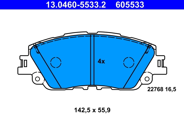 Set placute frana