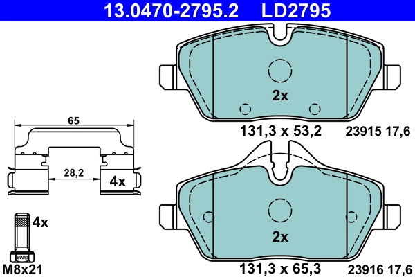 Set placute frana