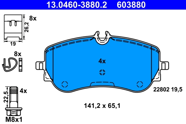 Set placute frana