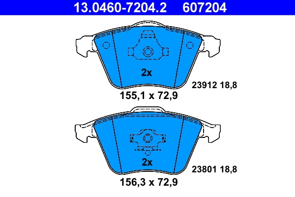 Set placute frana