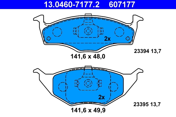 Set placute frana