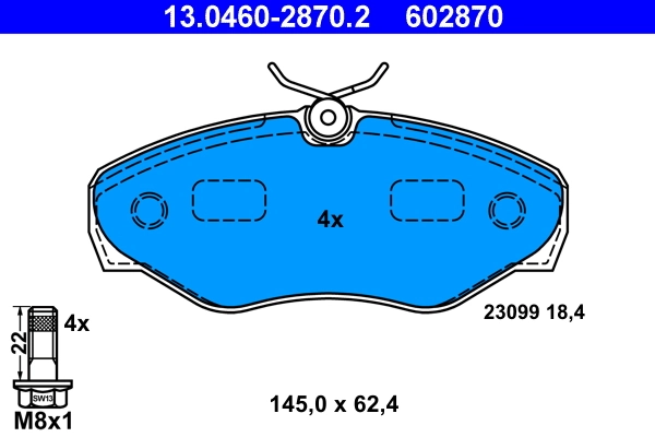 Set placute frana