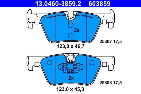 Set placute frana