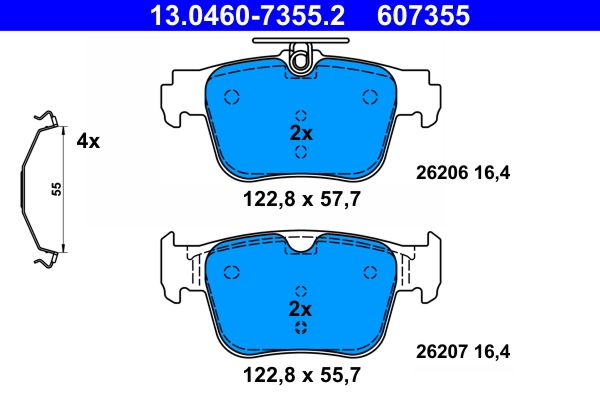 Set placute frana