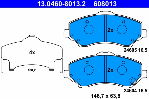 Set placute frana