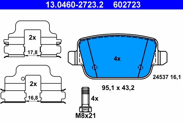 Set placute frana