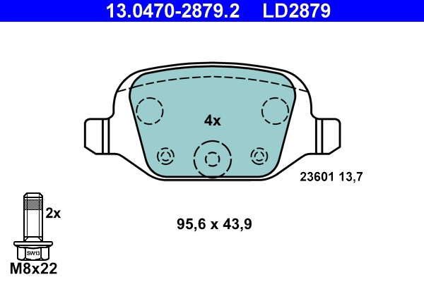 Set placute frana