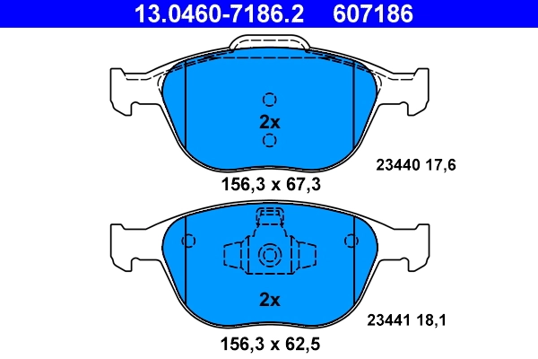 Set placute frana