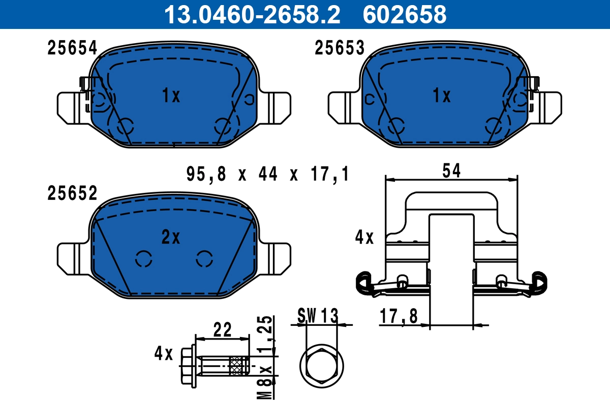 Set placute frana