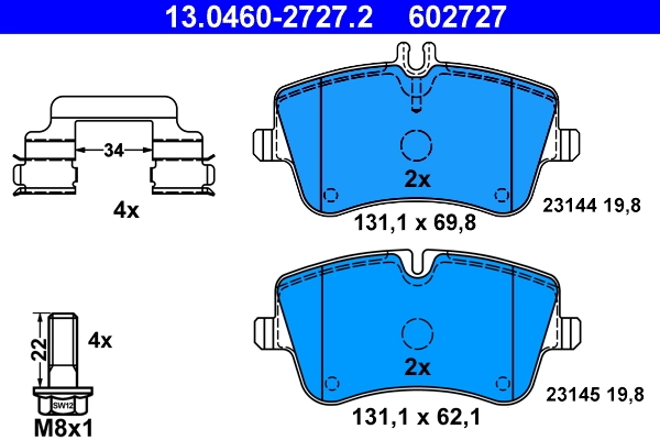 Set placute frana