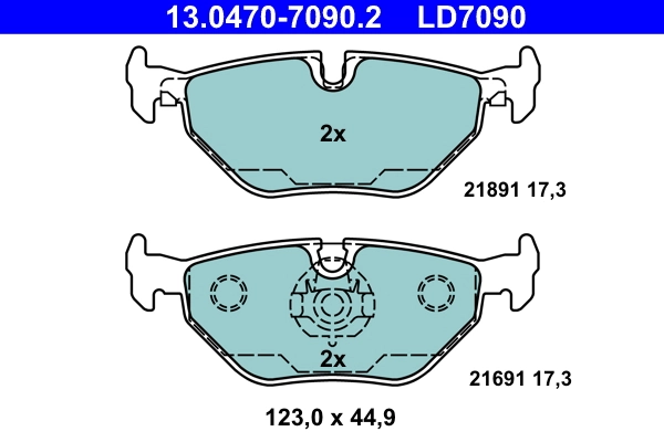 Set placute frana