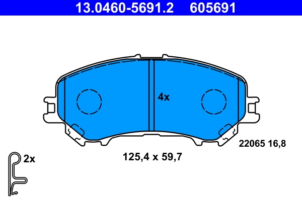 Set placute frana