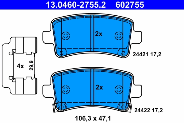 Set placute frana