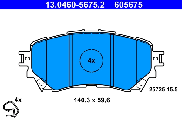 Set placute frana