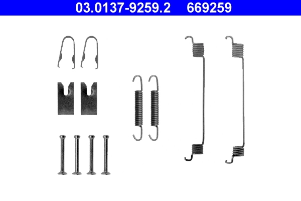 Set accesorii saboti frana