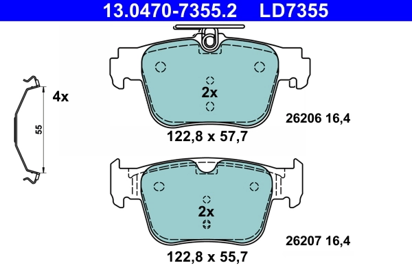 Set placute frana