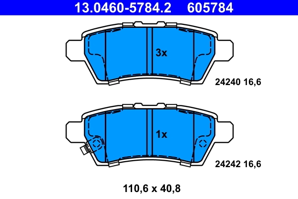 Set placute frana