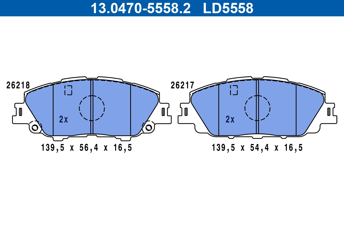 Set placute frana
