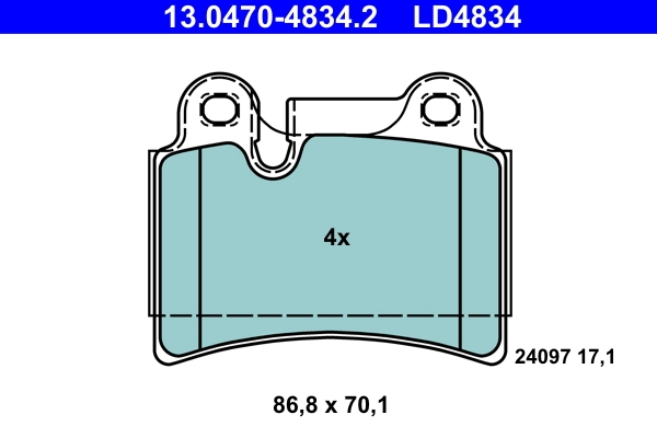 Set placute frana