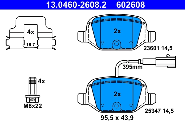 Set placute frana