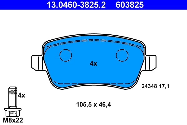 Set placute frana