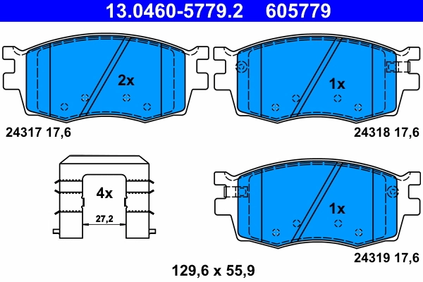 Set placute frana