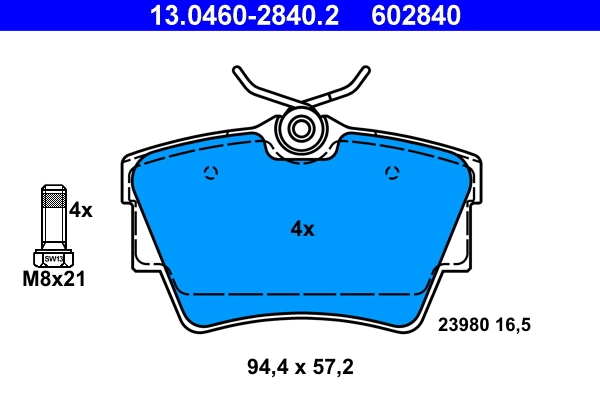 Set placute frana