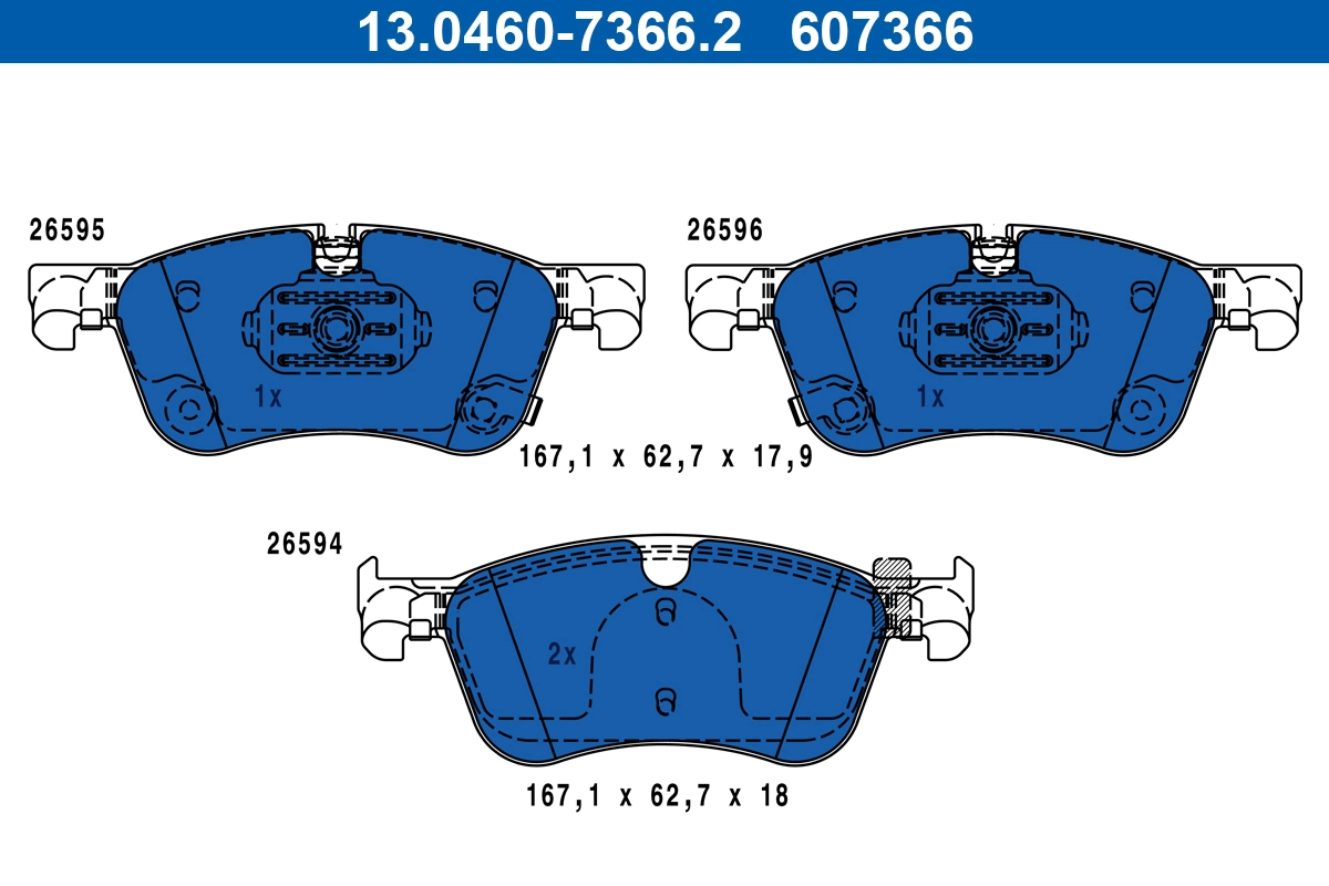 Set placute frana