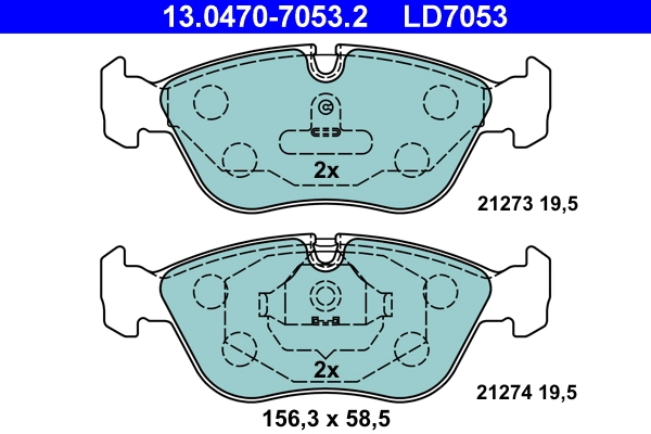 Set placute frana