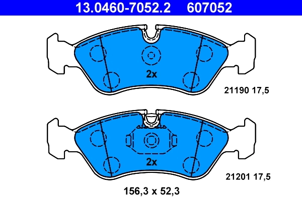 Set placute frana