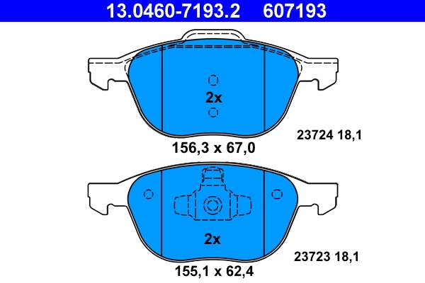 Set placute frana