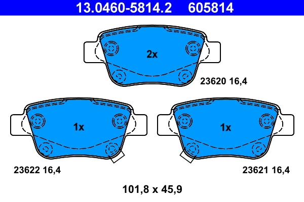 Set placute frana