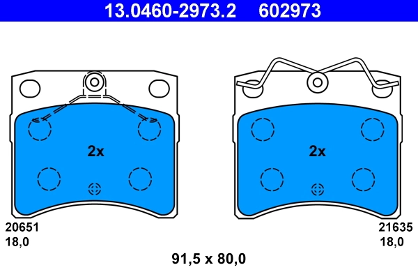 Set placute frana